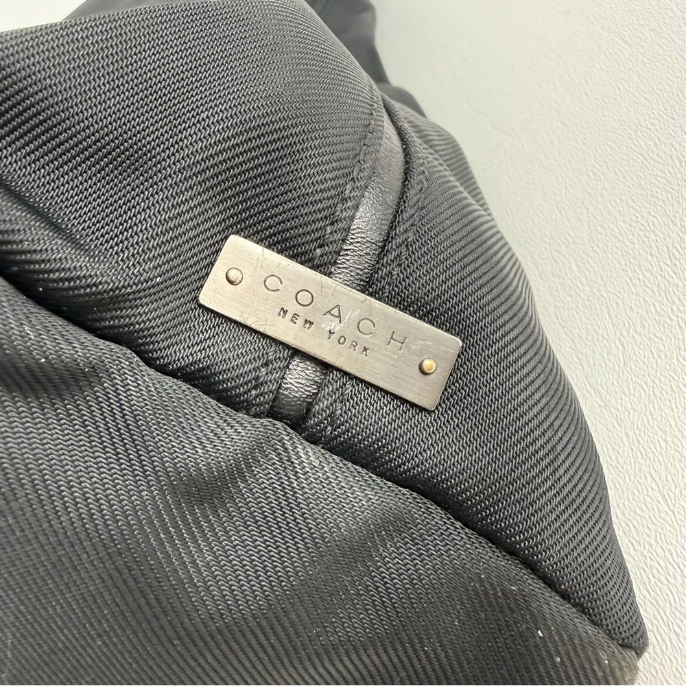 Vintage Coach Mercer Black Nylon Hobo Bag – Style 7422 (Y2K Era) - Picture 4 of 11